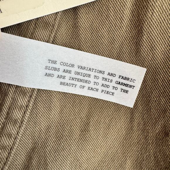 New Xirena Wylder Jumpsuit Olive Green Button Belted Pockets Straight Leg Sz M - Picture 8 of 11